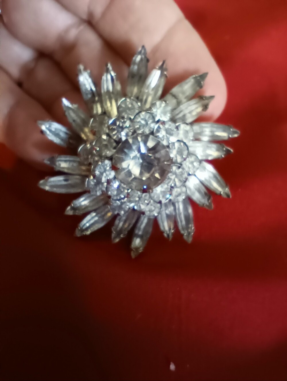 Vtg. Rare! Pinwheel/Starburst Brooch